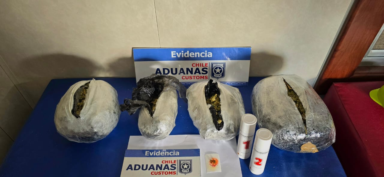 Aduana incauta 2,7 kilos de marihuana en terminal portuario de Puerto Natales