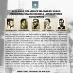 A 51 años del Golpe Militar en Chile: Remembranza en honor a los mártires aduaneros